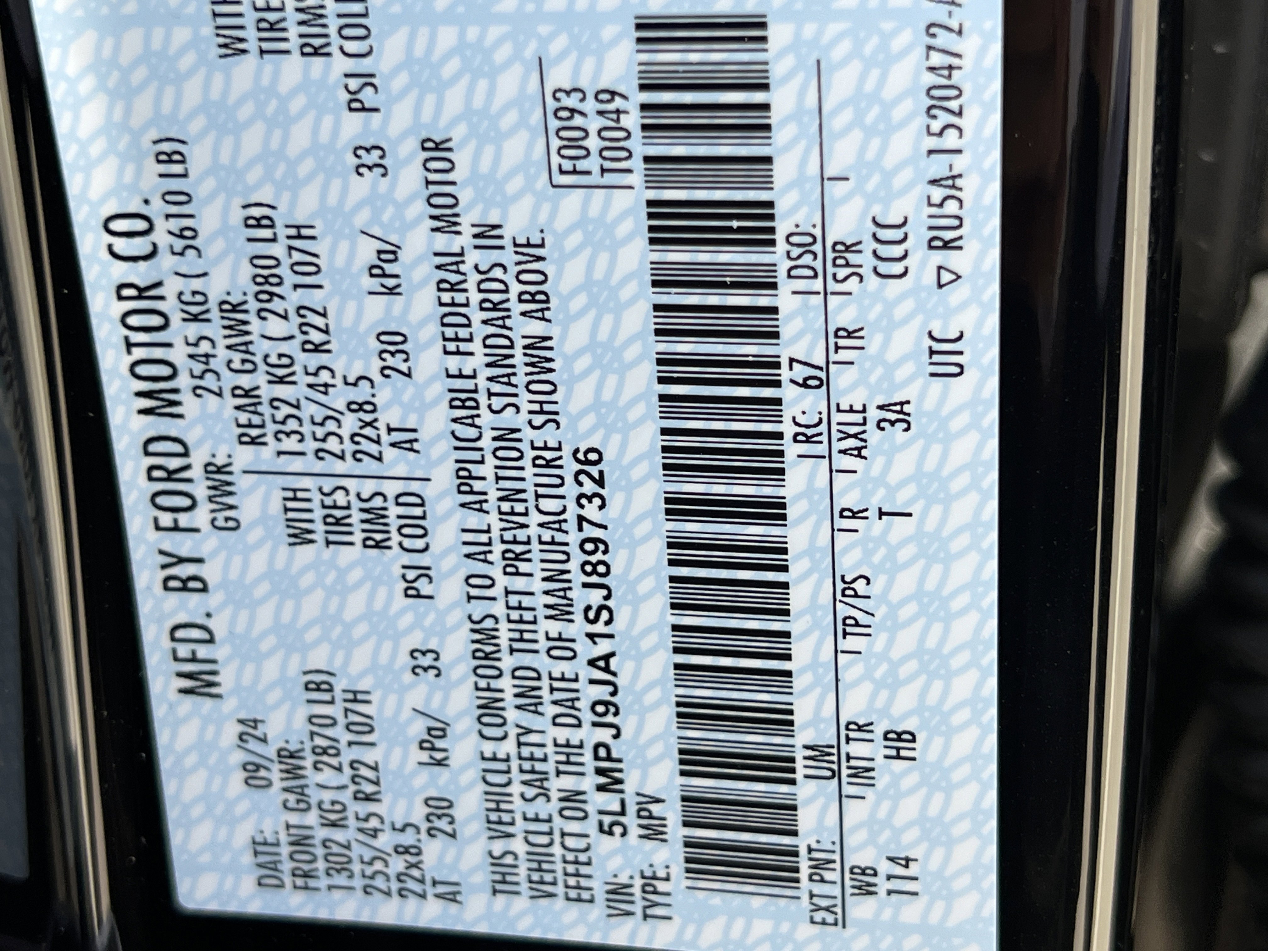 New 2025 Lincoln Nautilus Black Label w/ Jet Appearance Package image 16