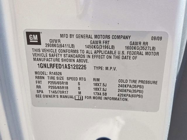 Used 2010 Chevrolet Traverse LT w/ Personal Connectivity Package FWD image 31