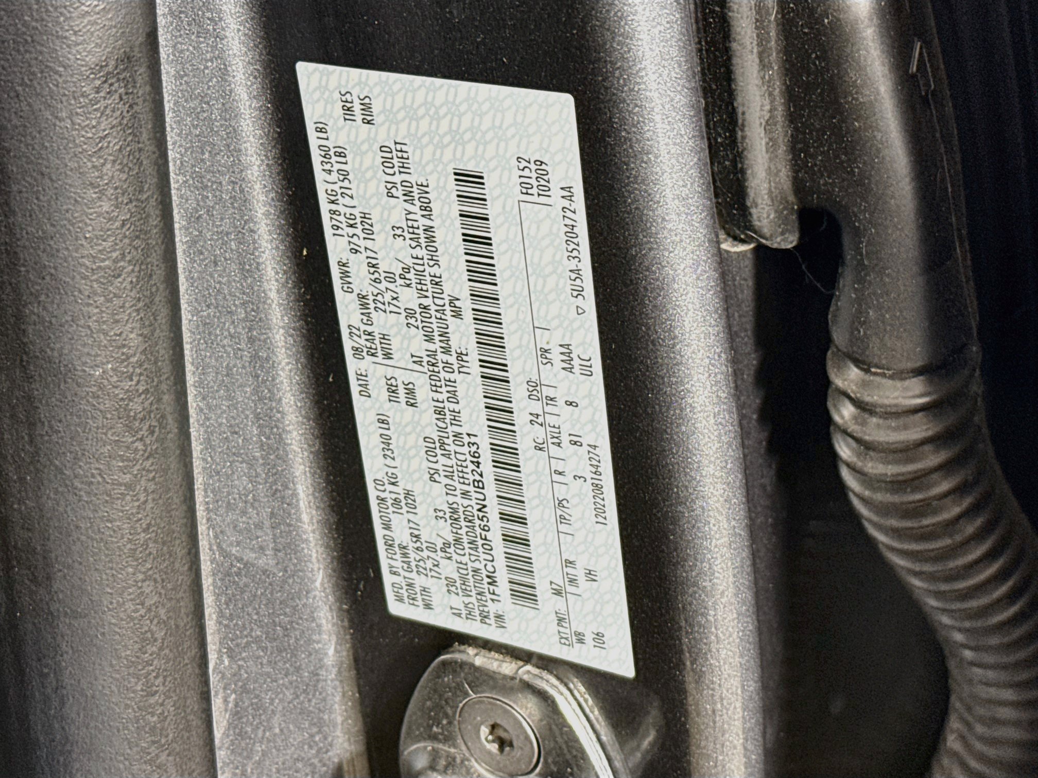 Used 2022 Ford Escape S FWD image 36