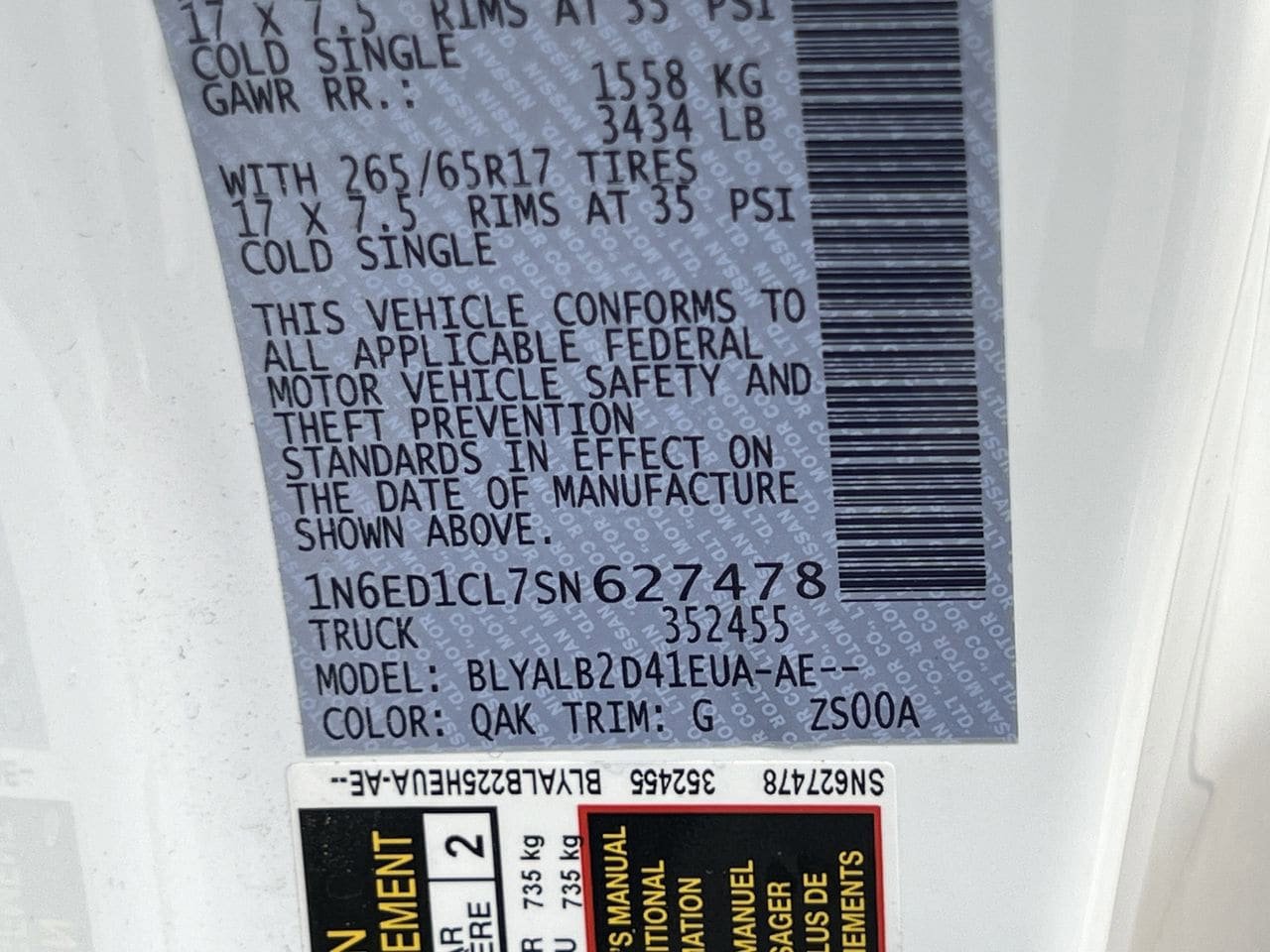 Certified 2025 Nissan Frontier SV RWD image 24
