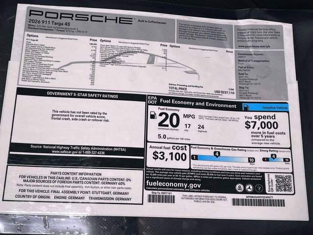 Certified 2026 Porsche 911 Targa 4S AWD/4WD image 45