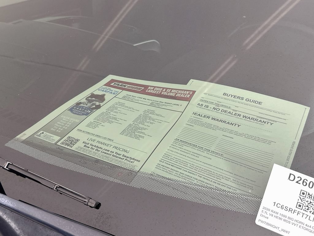 Certified 2020 RAM 1500 Big Horn AWD/4WD image 16