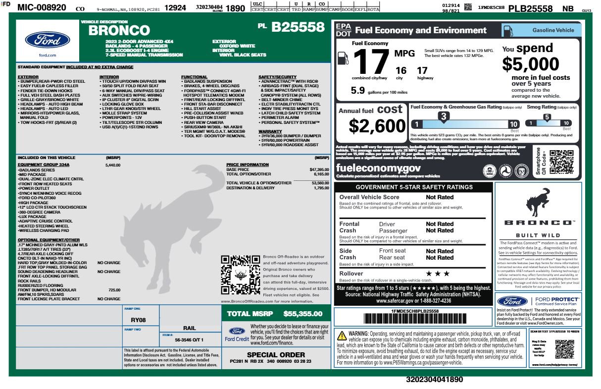 Used 2023 Ford Bronco Badlands image 83