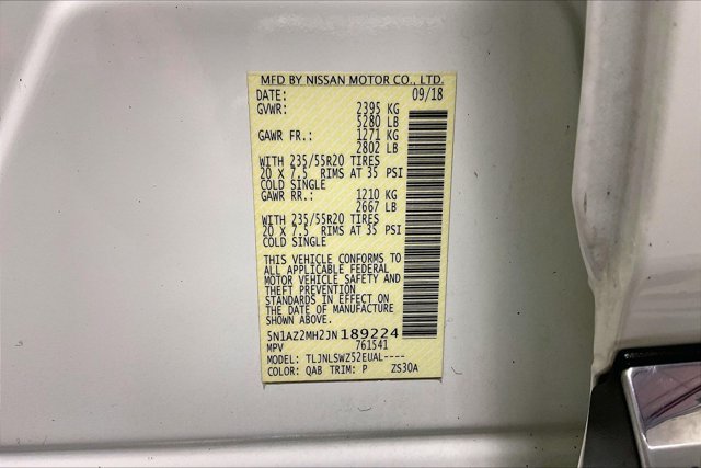 Used 2018 Nissan Murano Platinum AWD/4WD image 43