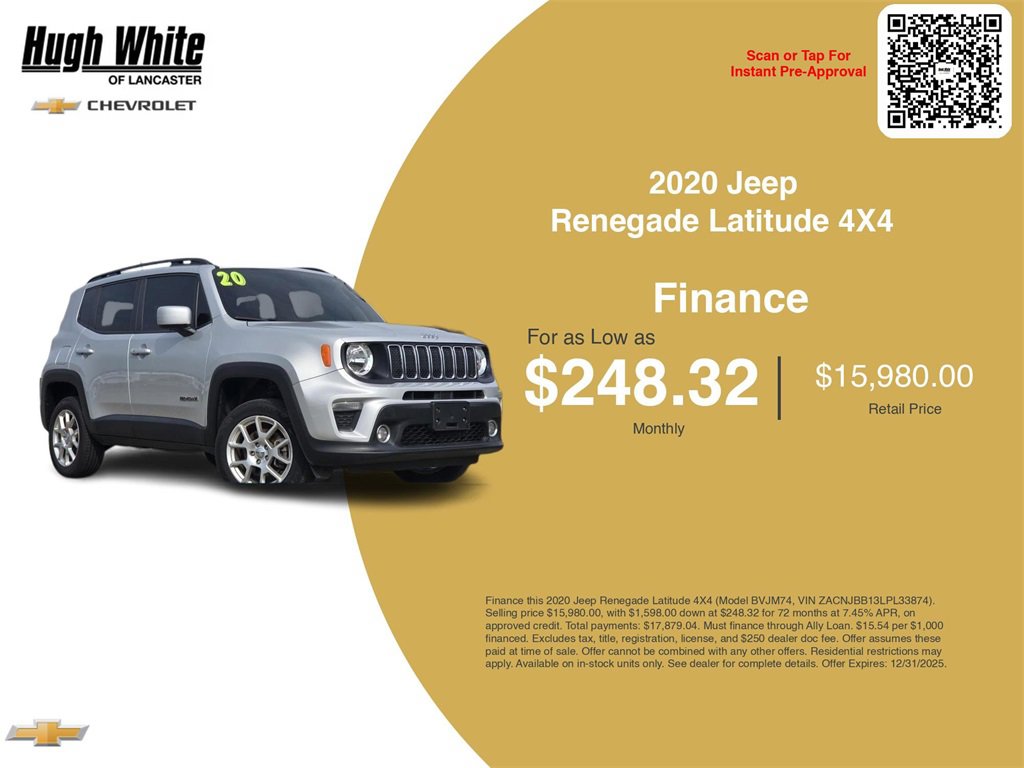 Used 2020 Jeep Renegade Latitude image 3