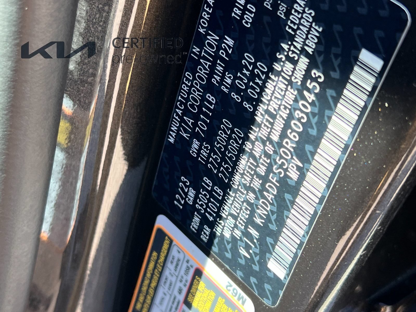 Certified 2024 Kia EV9 Land AWD/4WD image 30