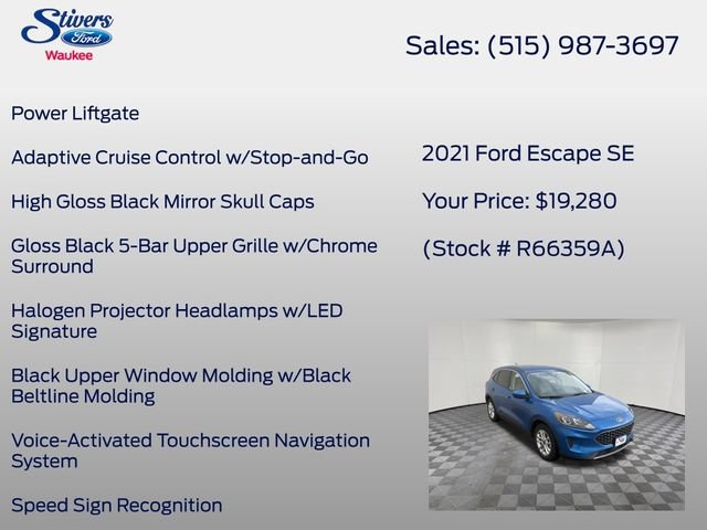 Used 2021 Ford Escape SE w/ Convenience Package FWD image 28