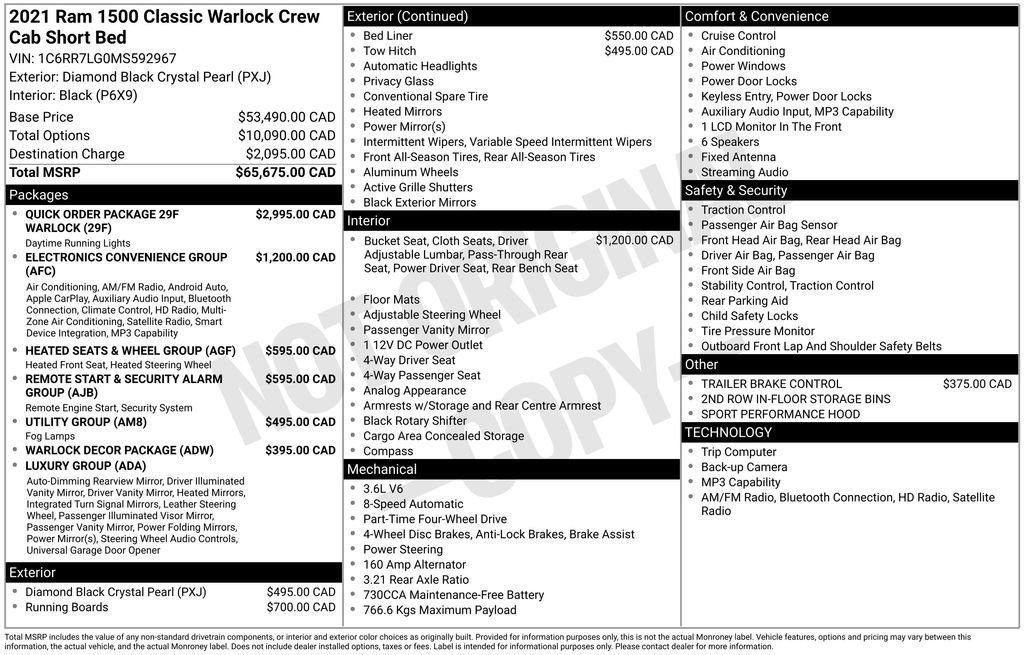 Used 2021 RAM 1500 Classic Warlock image 10