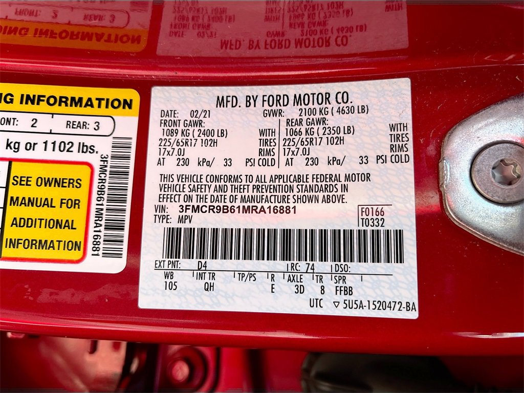 Used 2021 Ford Bronco Sport Big Bend image 30