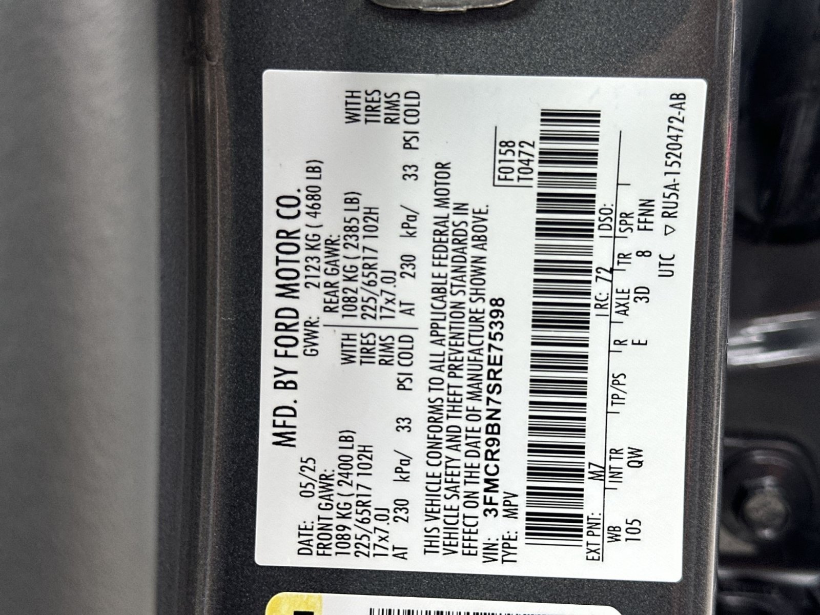 Certified 2025 Ford Bronco Sport Big Bend AWD/4WD image 51