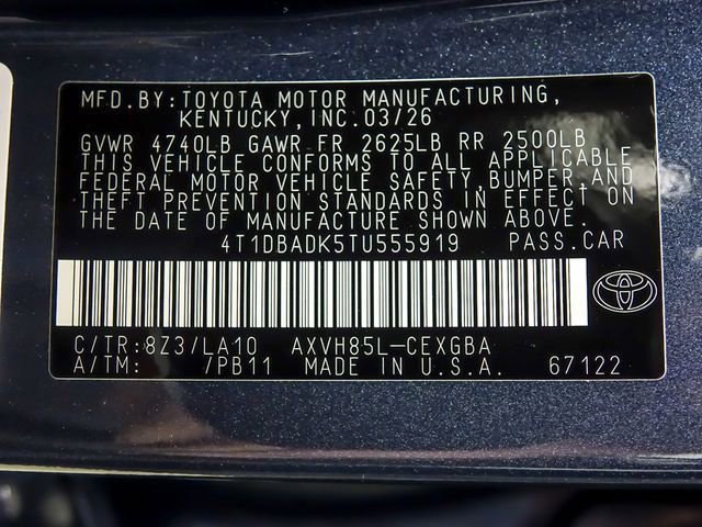 New 2026 Toyota Camry XLE image 25