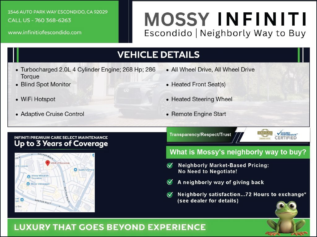 Certified 2026 INFINITI QX60 Sport w/ Dark Cargo Package AWD/4WD image 3