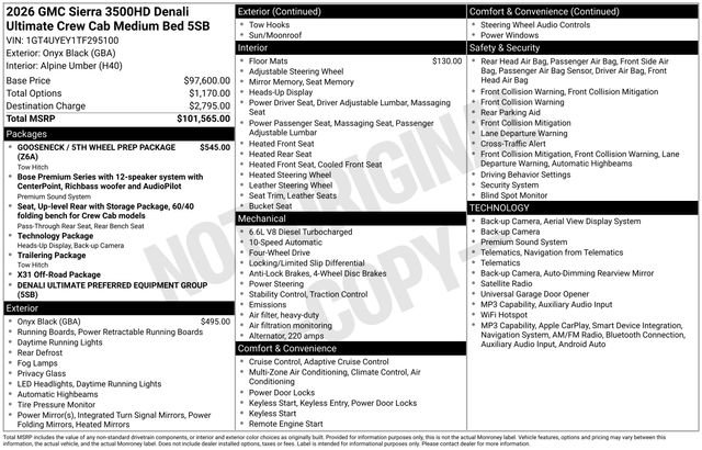 Used 2026 GMC Sierra 3500 Denali Ultimate AWD/4WD image 20