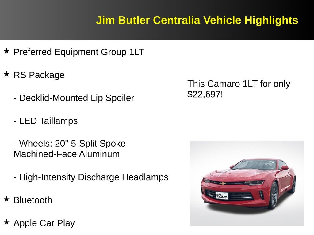 Used 2018 Chevrolet Camaro LT w/ RS Package image 5