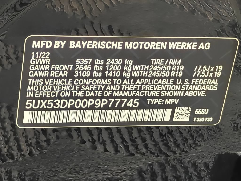 Used 2023 BMW X3 xDrive30i w/ Convenience Package AWD/4WD image 65