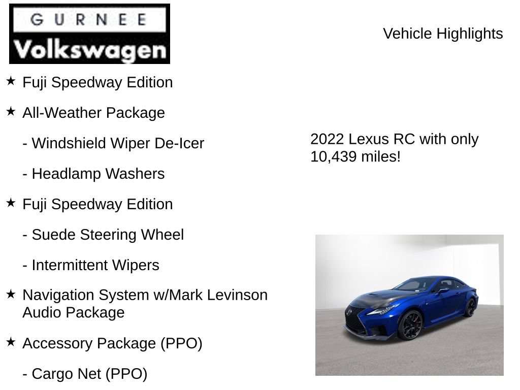 Used 2022 Lexus RC F Track Edition RWD image 8