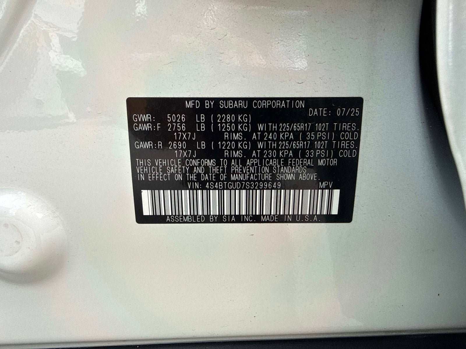 Certified 2025 Subaru Outback Wilderness AWD/4WD image 35