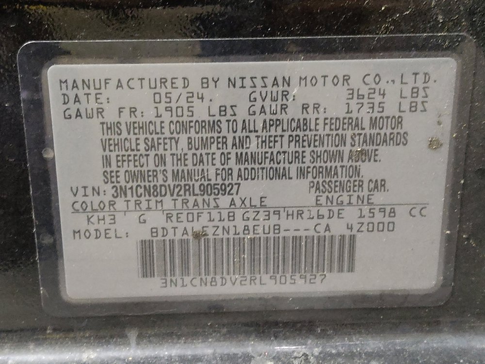 Used 2024 Nissan Versa S w/ Trunk Package FWD image 33