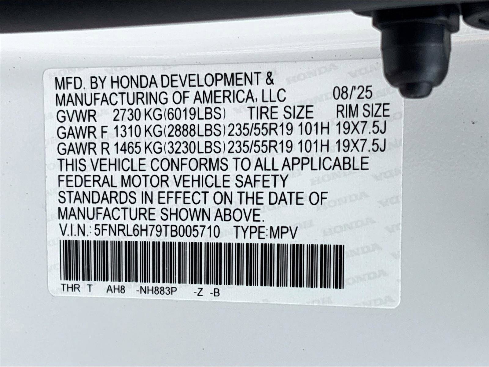 New 2026 Honda Odyssey Sport-L image 37