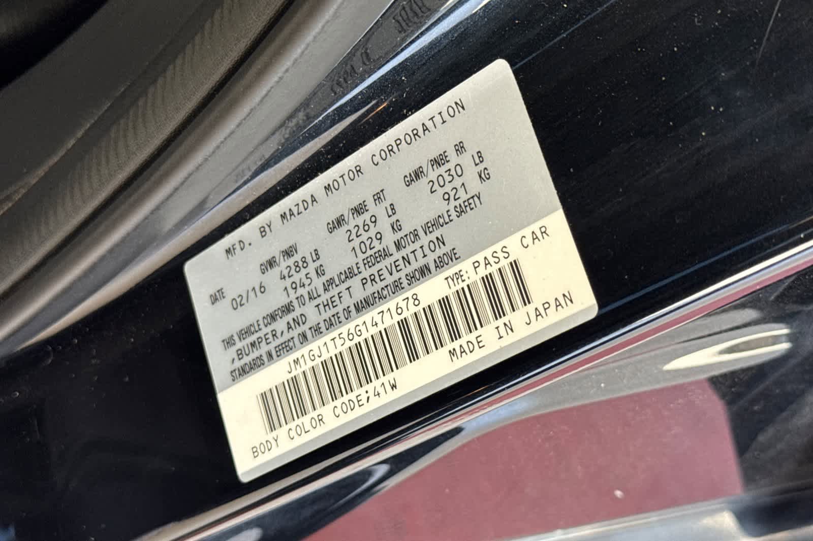 Used 2016 MAZDA MAZDA6 Touring w/ Touring Technology Package FWD image 33
