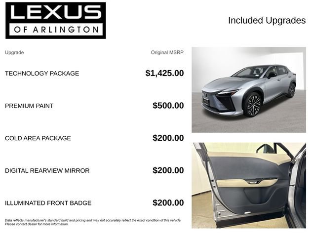Certified 2023 Lexus RZ 450e Premium w/ Technology Package image 4