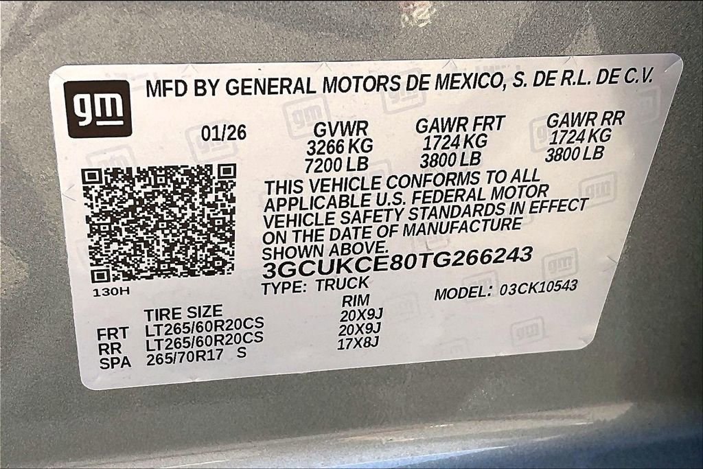 New 2026 Chevrolet Silverado 1500 Custom Trail Boss w/ LPO, Dark Essentials Package image 8