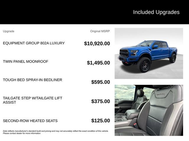 Used 2020 Ford F150 Raptor w/ Equipment Group 802A Luxury AWD/4WD image 5