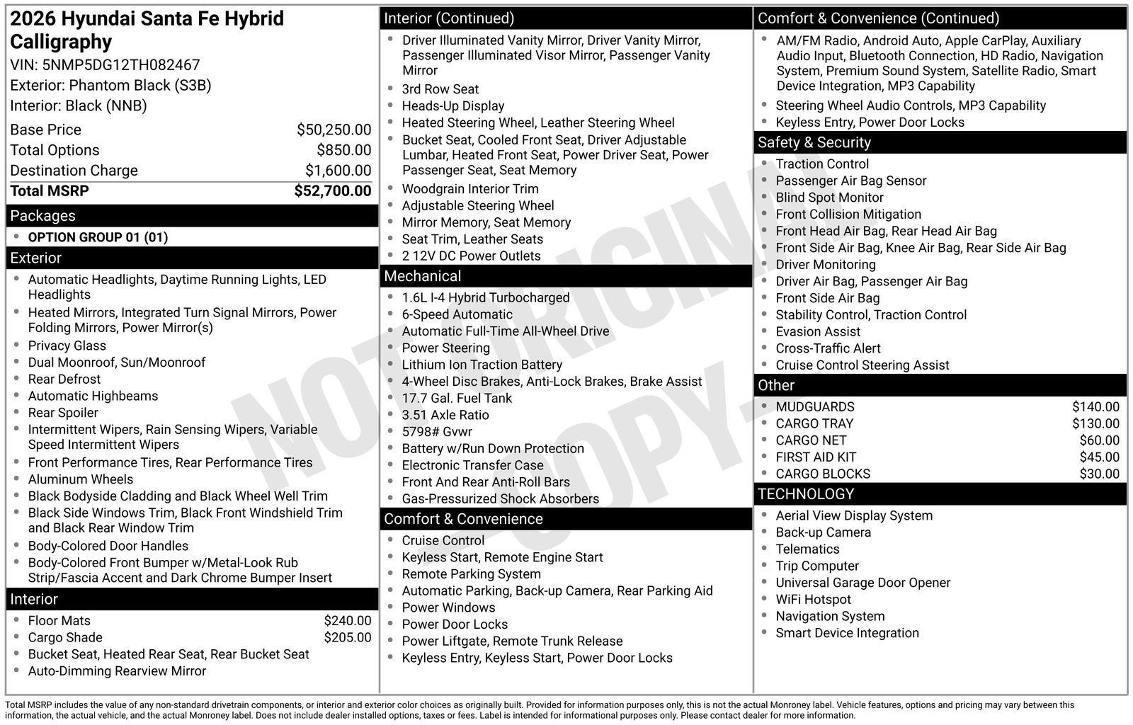 New 2026 Hyundai Santa Fe Calligraphy image 8