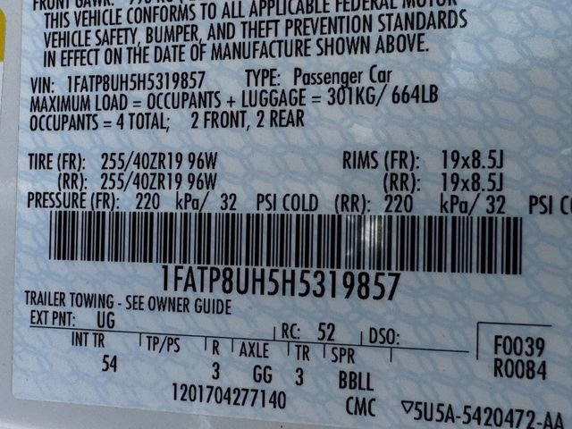 Used 2017 Ford Mustang Premium w/ Equipment Group 201A RWD image 32