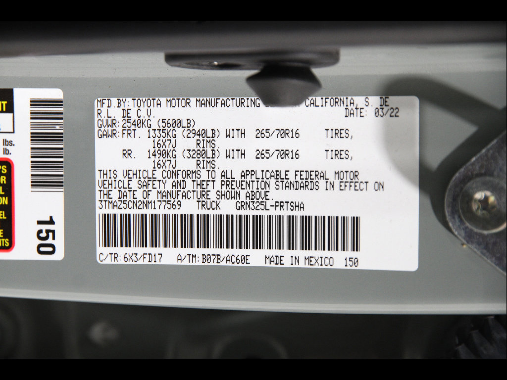 Used 2022 Toyota Tacoma TRD Off-Road w/ Technology Package RWD image 20