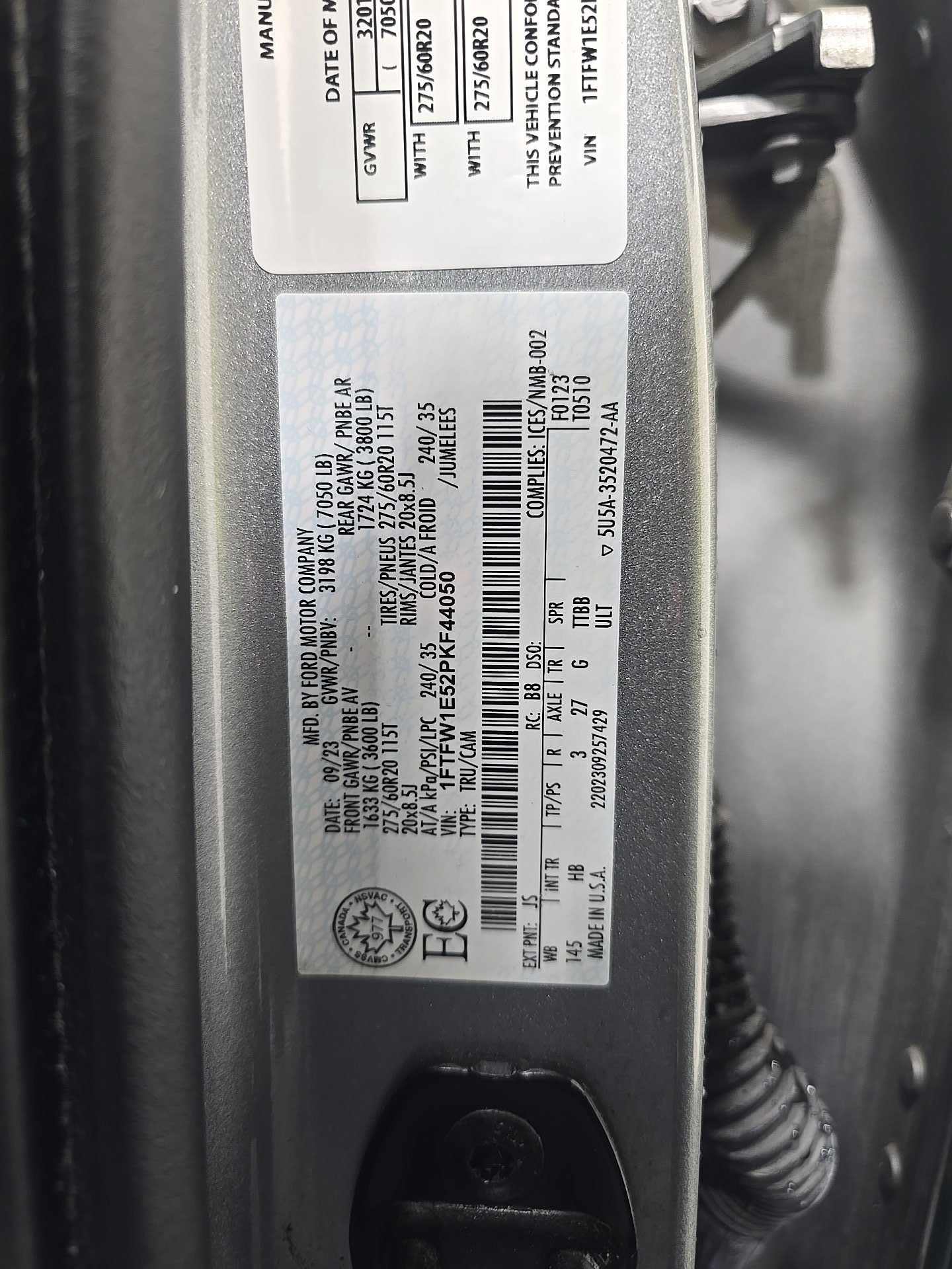 Used 2023 Ford F150 Lariat w/ Equipment Group 502A High AWD/4WD image 15