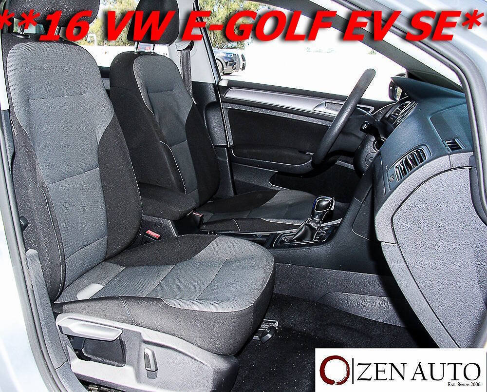 Used 2016 Volkswagen e-Golf SE FWD image 26