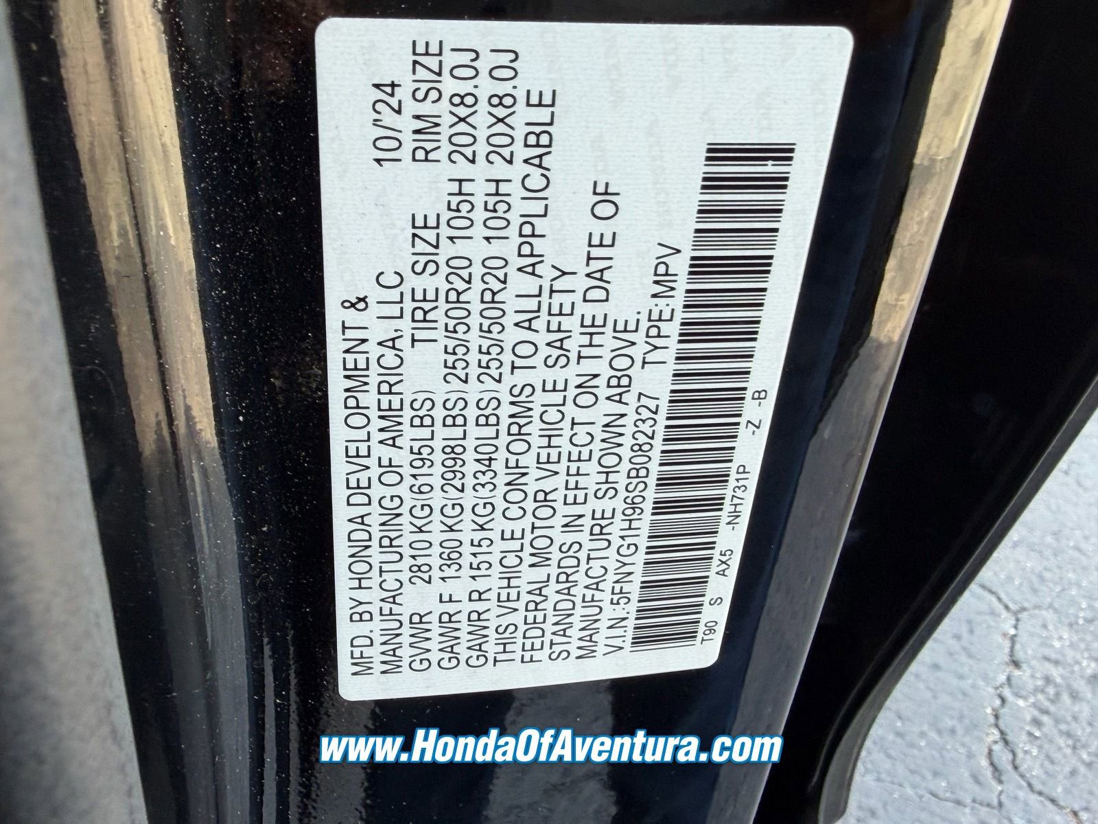 Certified 2025 Honda Pilot Black Edition image 15