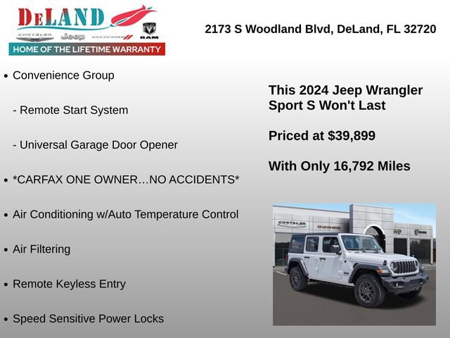 Used 2024 Jeep Wrangler Unlimited Sport AWD/4WD image 25