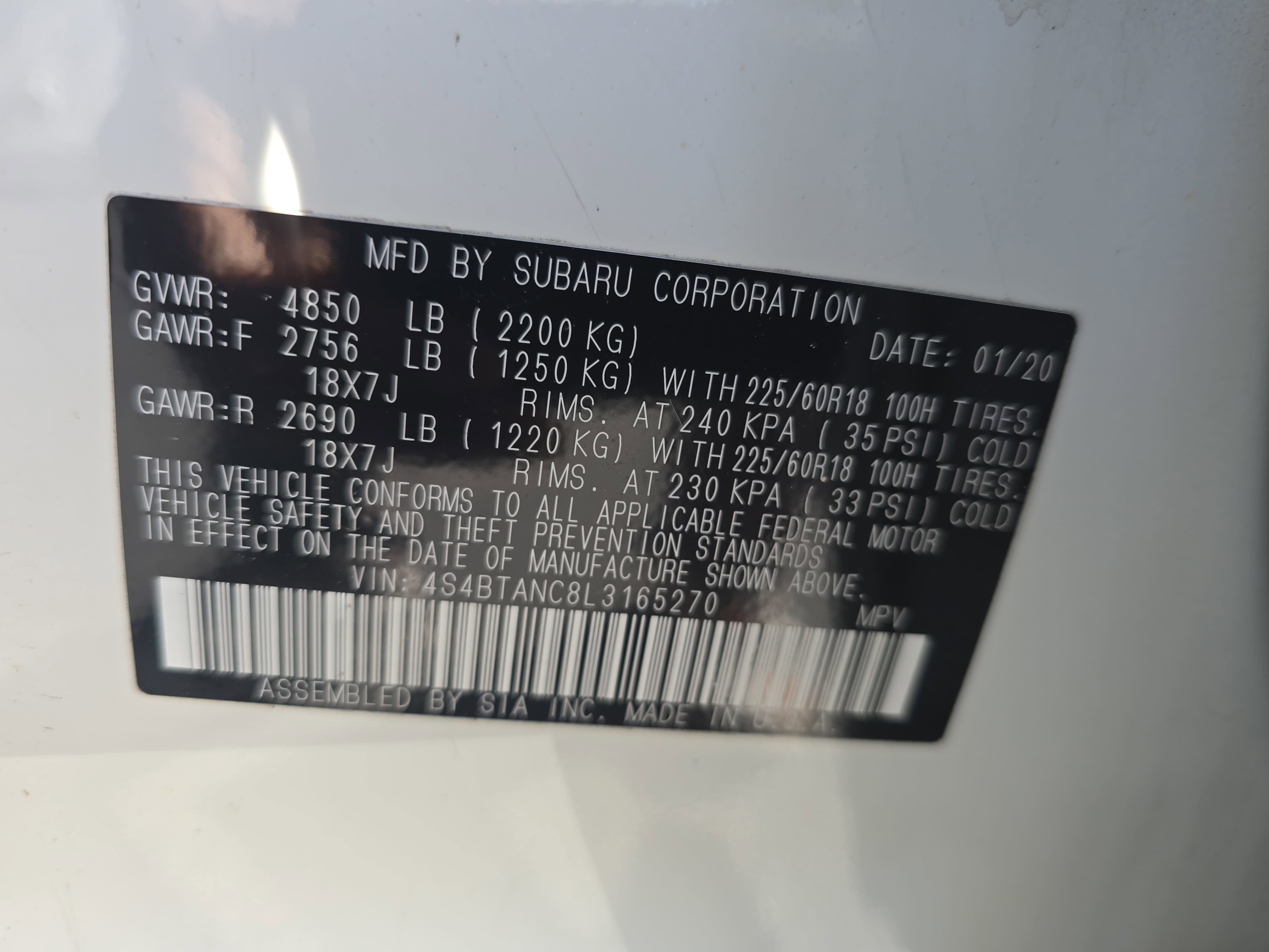Used 2020 Subaru Outback Limited w/ Popular Package #2 image 36