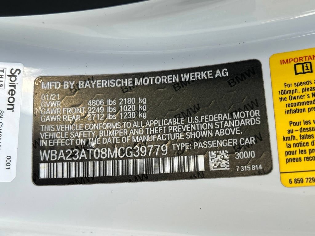 Used 2021 BMW 430i Convertible w/ M Sport Package RWD image 57