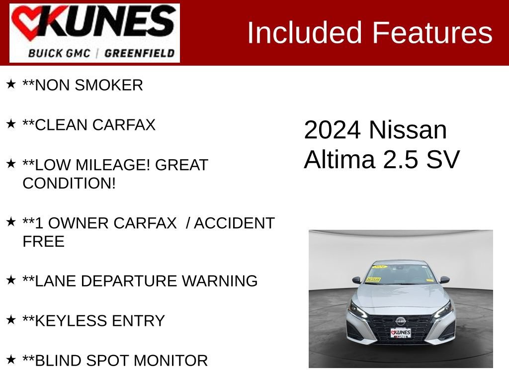 Used 2024 Nissan Altima 2.5 SV FWD image 3