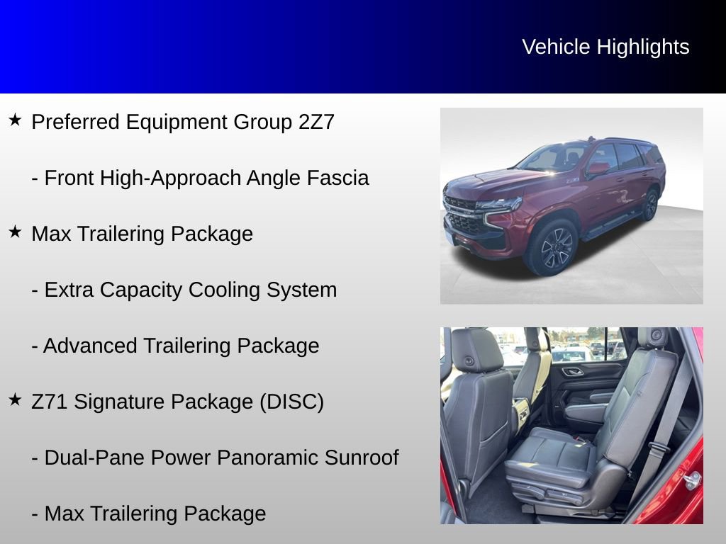 Used 2021 Chevrolet Tahoe Z71 w/ Z71 Signature Package image 20