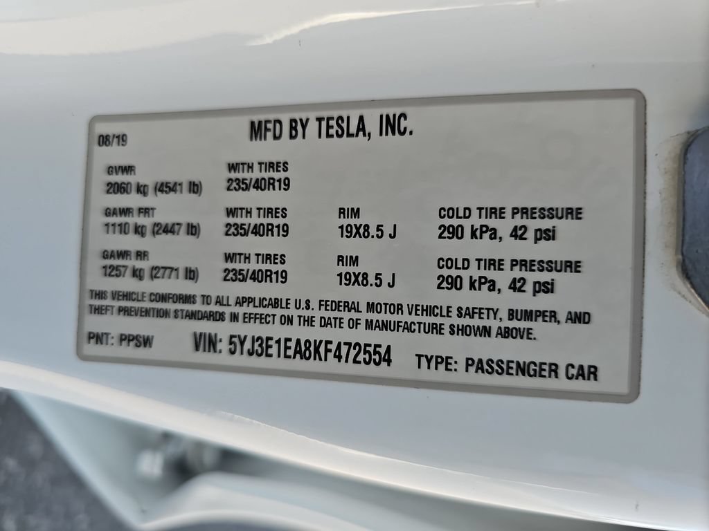 Used 2019 Tesla Model 3 Standard Range RWD image 25