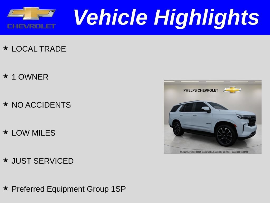 Used 2024 Chevrolet Tahoe RST RWD image 2
