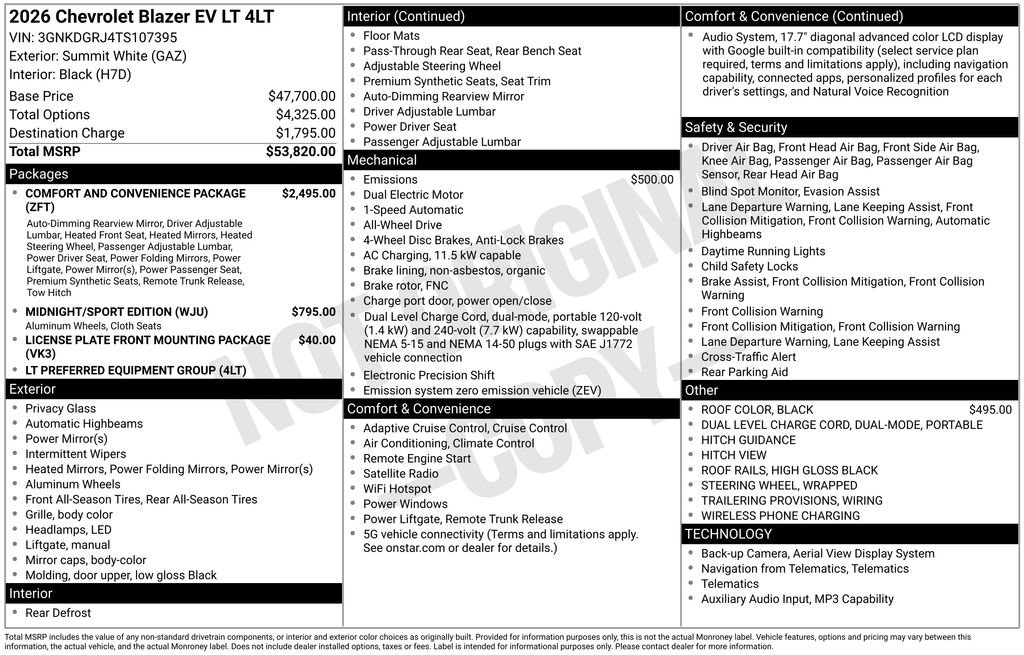 Used 2026 Chevrolet Blazer EV LT image 35