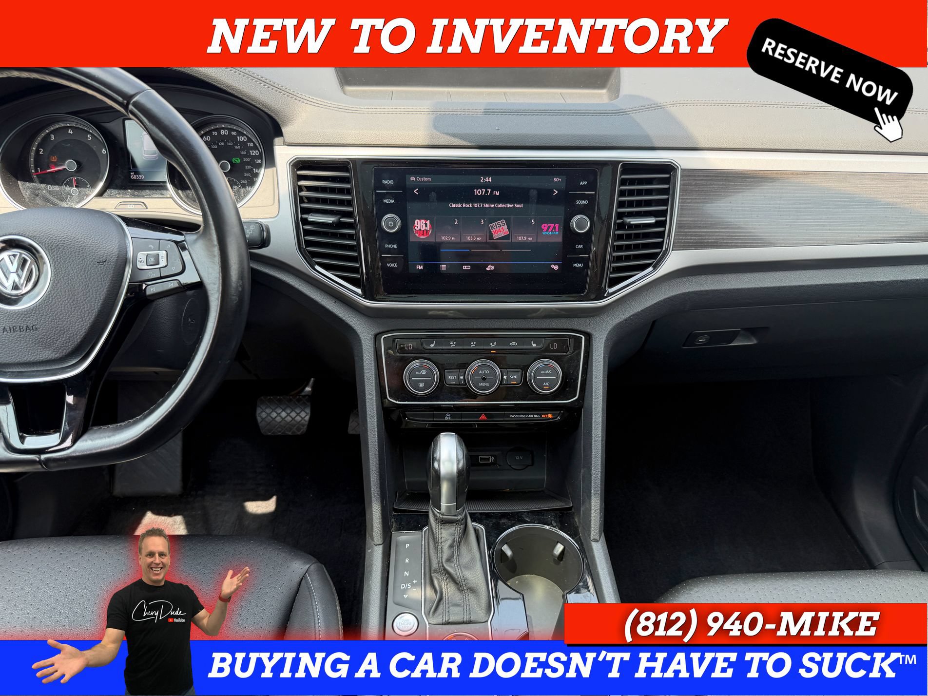 Used 2018 Volkswagen Atlas SEL AWD/4WD image 16