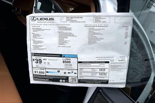 New 2026 Lexus NX 350 AWD w/ Luxury Package image 13