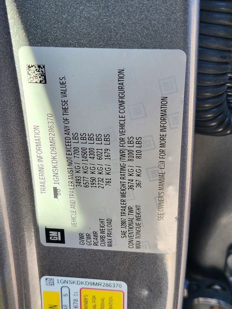 Used 2021 Chevrolet Suburban Z71 w/ Z71 Off-Road Package image 30