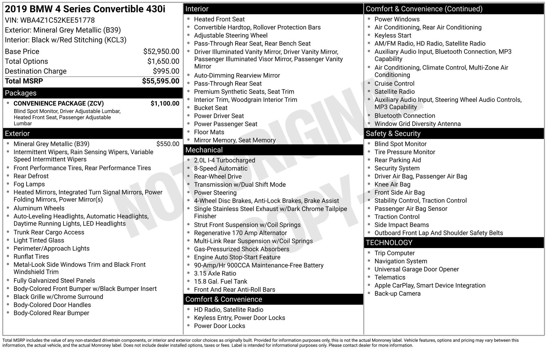 Used 2019 BMW 430i 430i w/ Convenience Package image 40