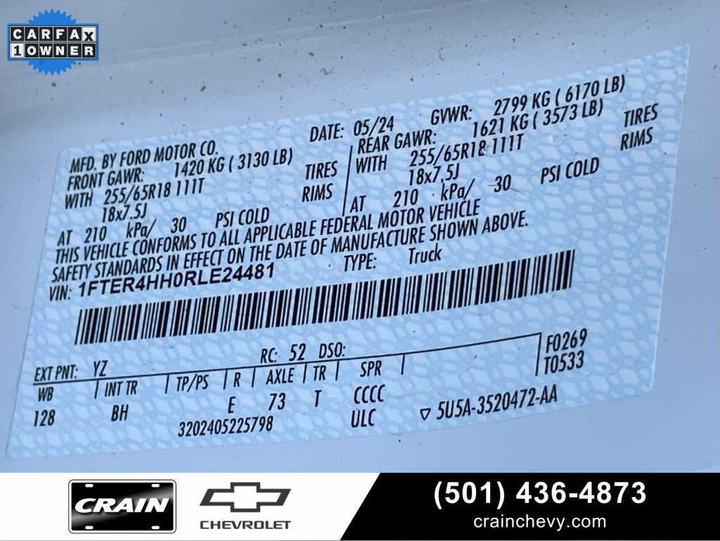 Used 2024 Ford Ranger XLT w/ FX4 Off-Road Package image 36