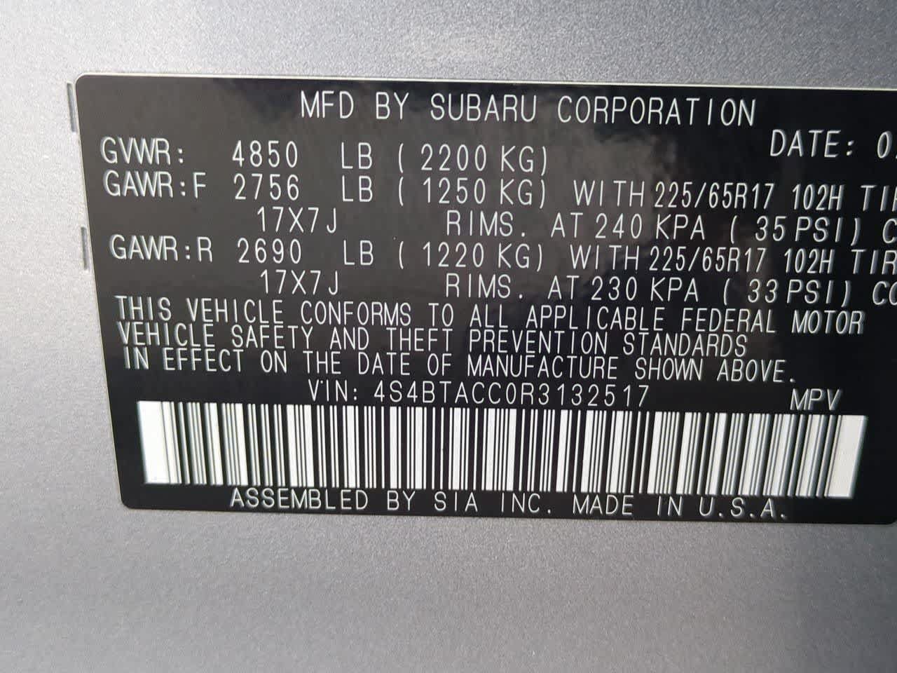Certified 2024 Subaru Outback Premium AWD/4WD image 33