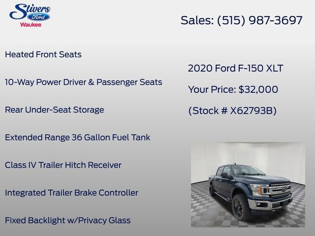 Used 2020 Ford F150 XLT w/ Equipment Group 302A Luxury AWD/4WD image 29