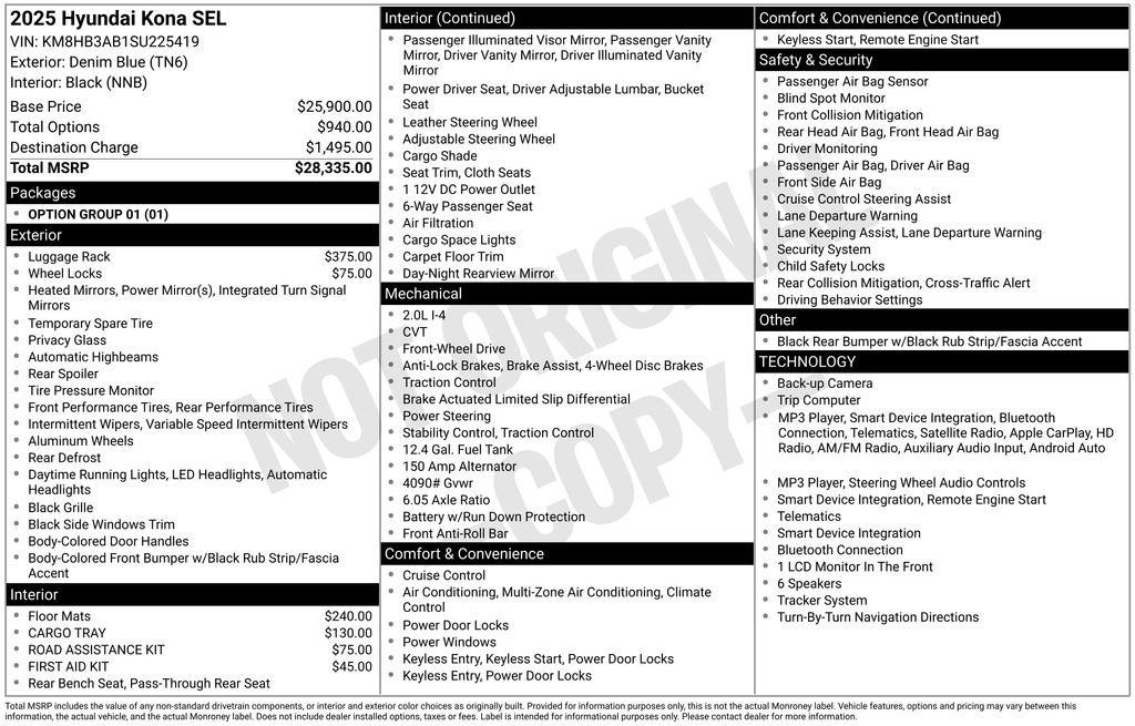 Certified 2025 Hyundai Kona SEL FWD image 24