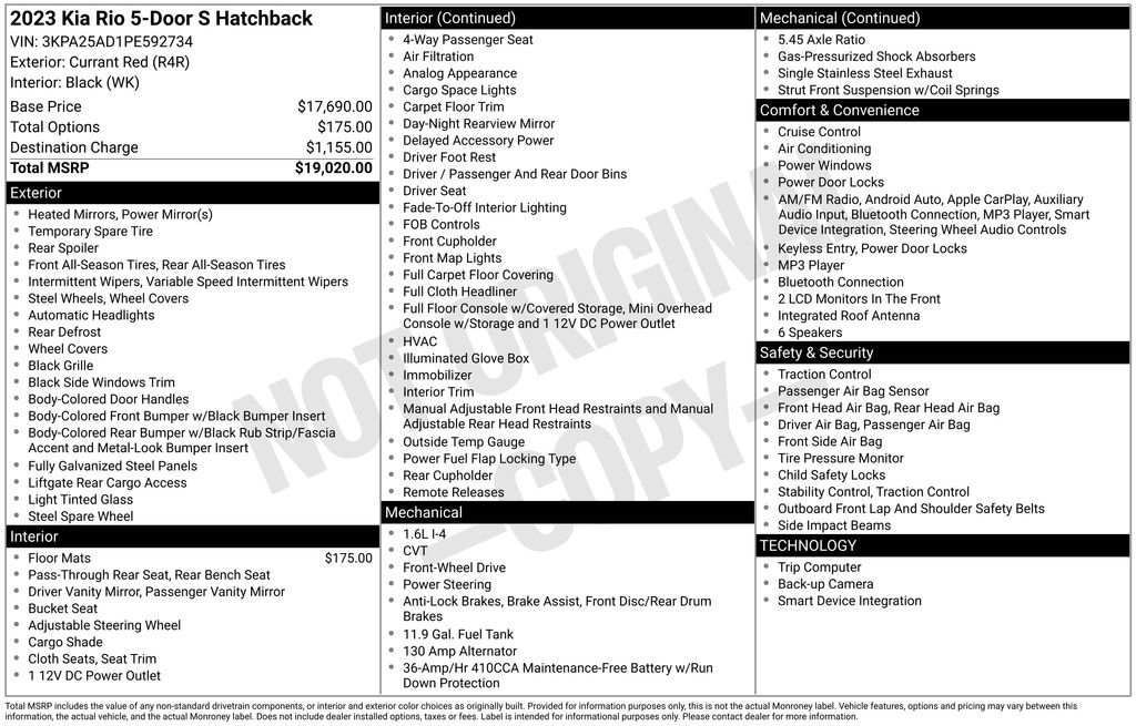 Used 2023 Kia Rio S image 34